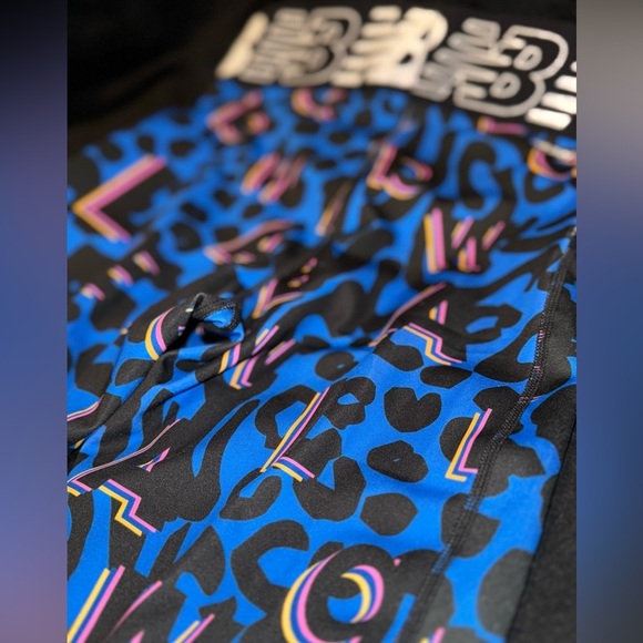 New Balance Relentless Crossover Printed High-Rise Tight Serene-Blue size Small - Picture 13 of 13